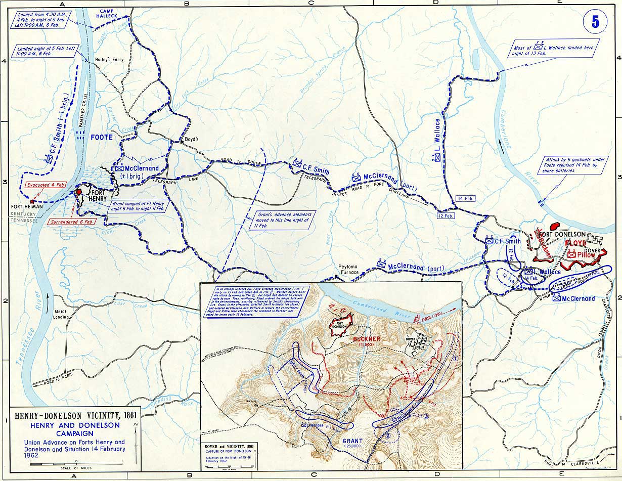 henry/donelson map